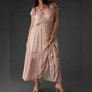 Elegant Pink Maxi Dress